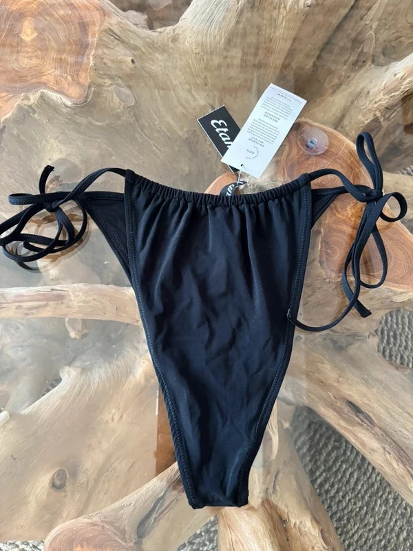 Bas de maillot de bain Etam noir brésilien ficelle 42 – photo 2